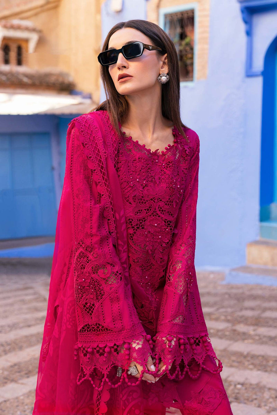 Maria.B Voyage a Luxe Embroidered Lawn Unstitched 3Pc Suit D-2508-A