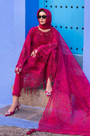 Maria.B Voyage a Luxe Embroidered Lawn Unstitched 3Pc Suit D-2508-A