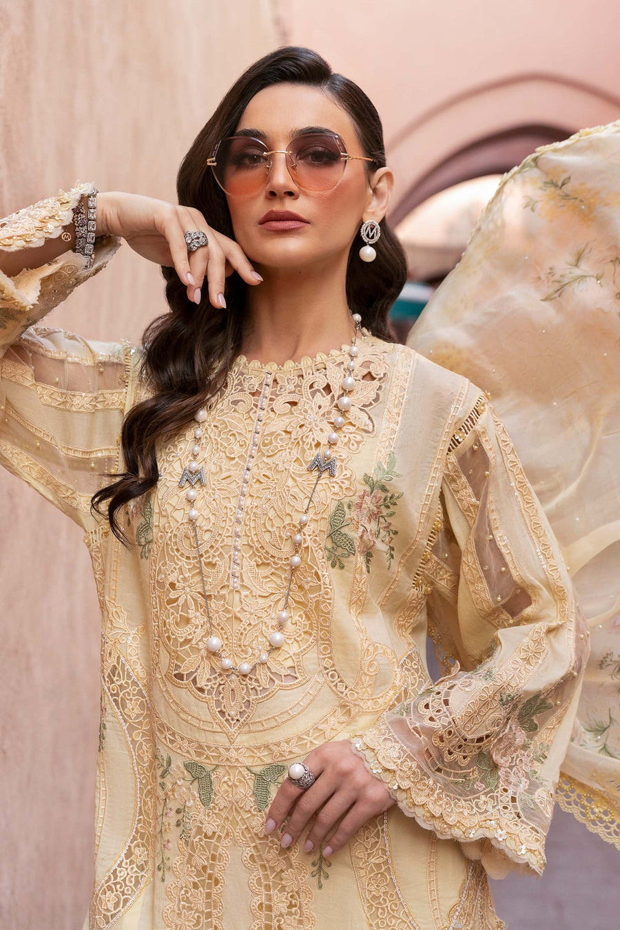Maria.B Voyage a Luxe Embroidered Lawn Unstitched 3Pc Suit D-2509-A