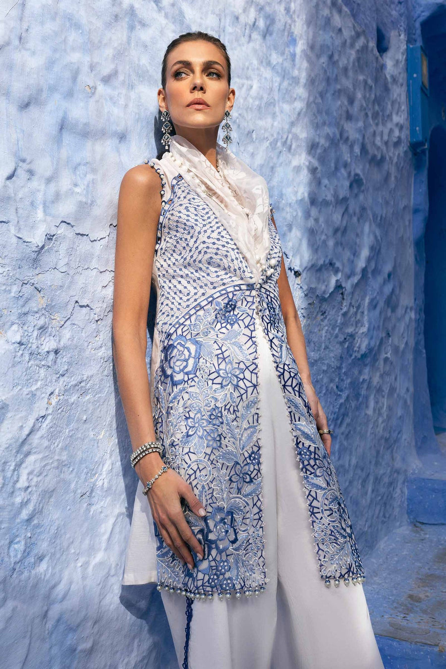 Maria.B Voyage a Luxe Embroidered Lawn Unstitched 3Pc Suit D-2510-A