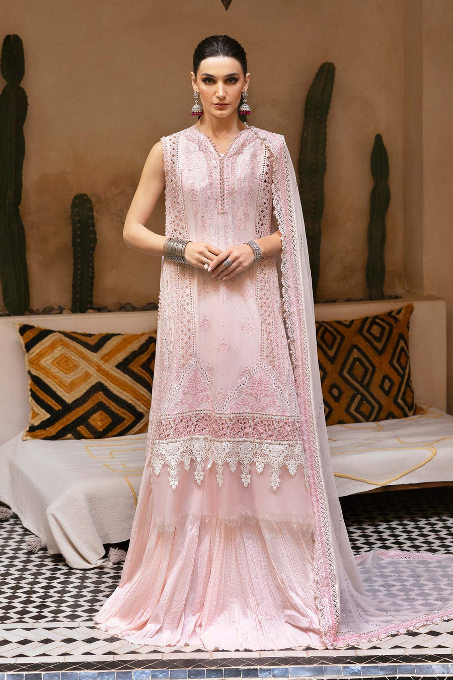 Maria.B Voyage a Luxe Embroidered Lawn Unstitched 3Pc Suit D-2511-A