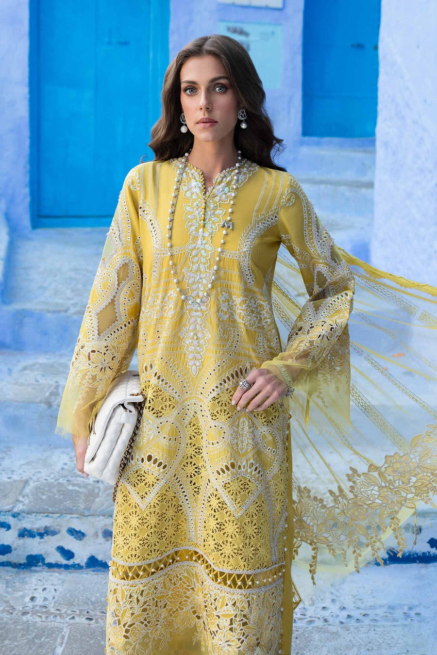 Maria.B Voyage a Luxe Embroidered Lawn Unstitched 3Pc Suit D-2512-A