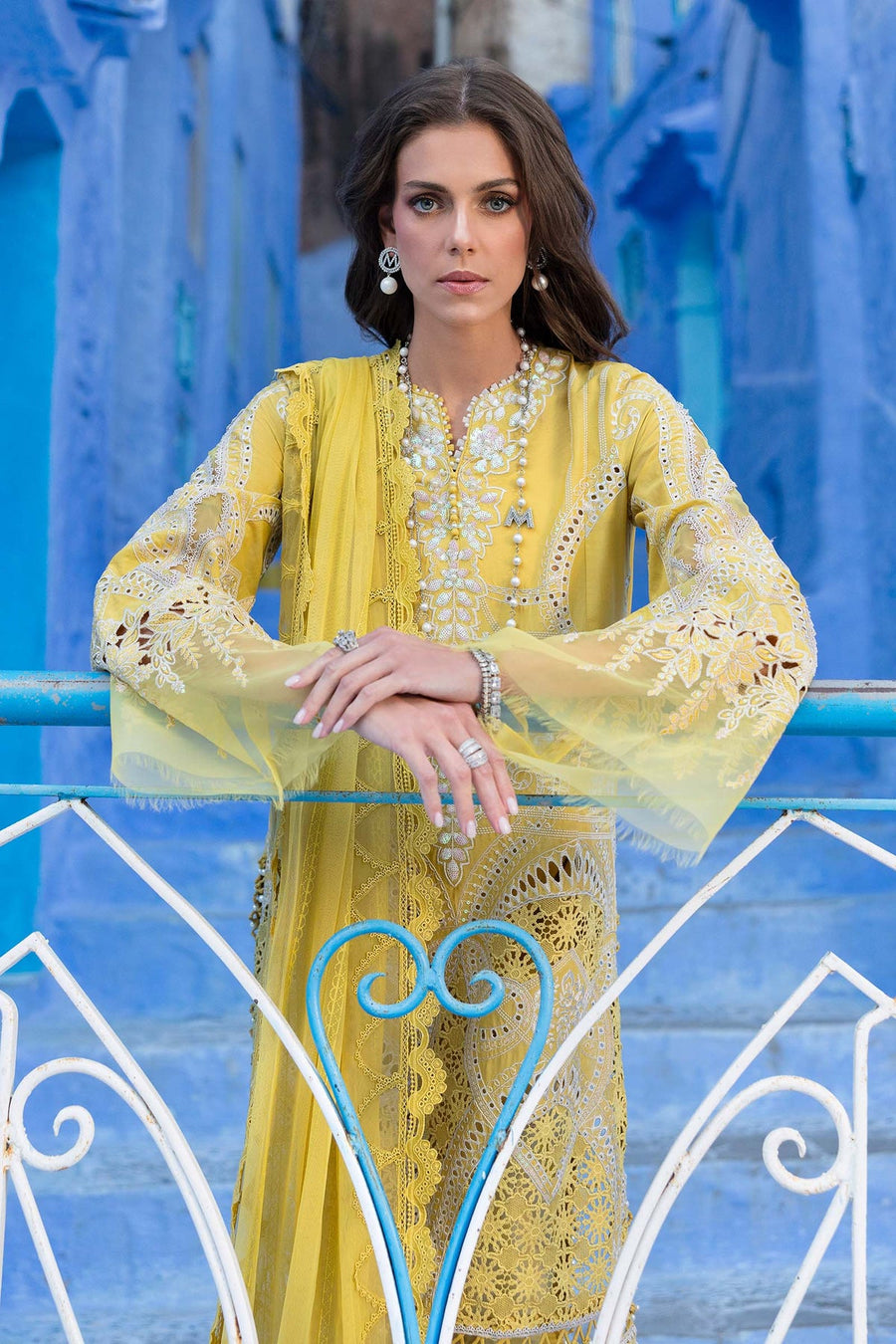 Maria.B Voyage a Luxe Embroidered Lawn Unstitched 3Pc Suit D-2512-A