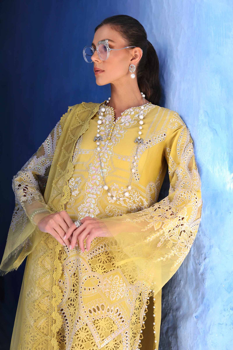 Maria.B Voyage a Luxe Embroidered Lawn Unstitched 3Pc Suit D-2512-A