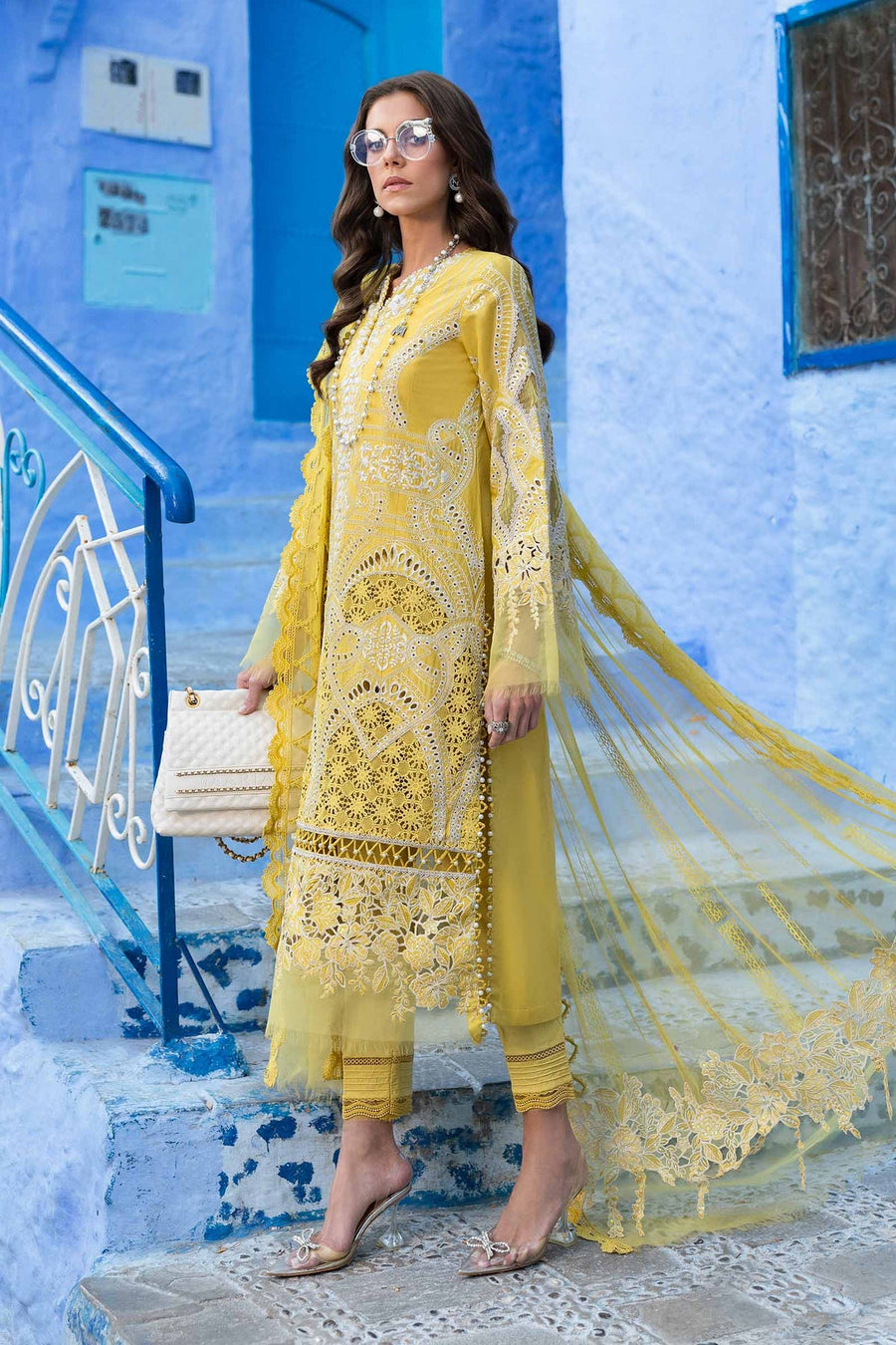 Maria.B Voyage a Luxe Embroidered Lawn Unstitched 3Pc Suit D-2512-A