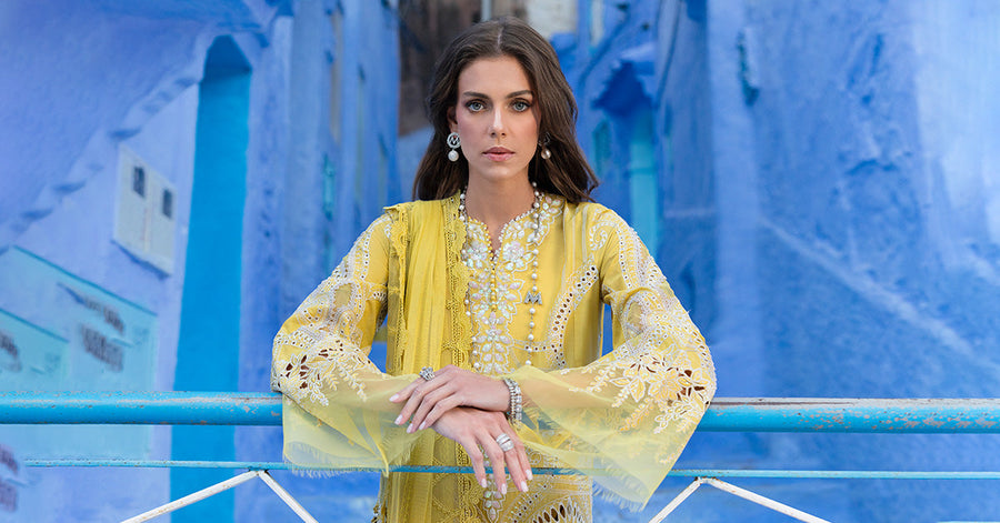 Maria.B Voyage a Luxe Embroidered Lawn Unstitched 3Pc Suit D-2512-A