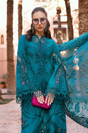 Maria.B Voyage a Luxe Embroidered Lawn Unstitched 3Pc Suit D-2513-B