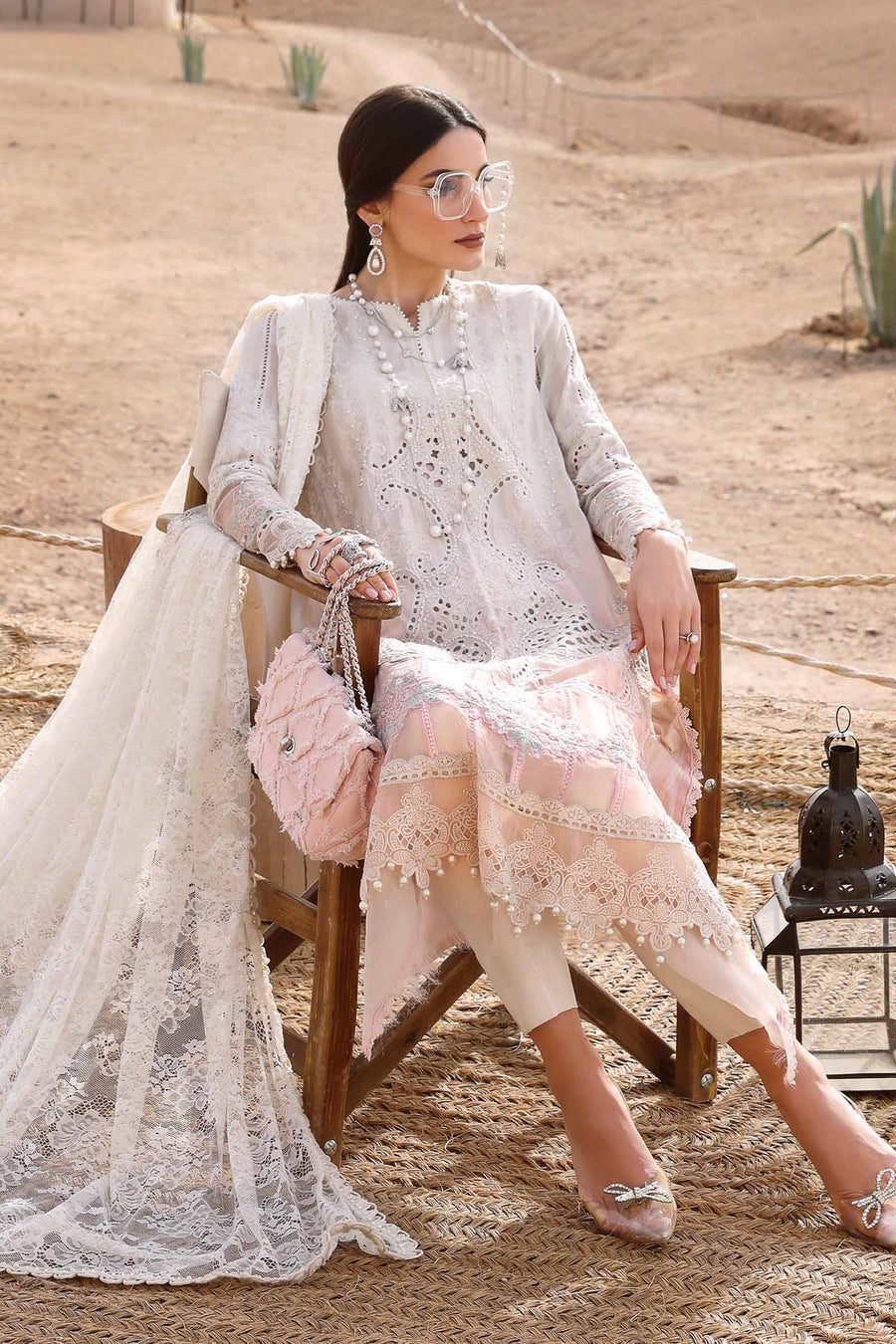 Maria.B Voyage a Luxe Embroidered Lawn Unstitched 3Pc Suit D-2515-A
