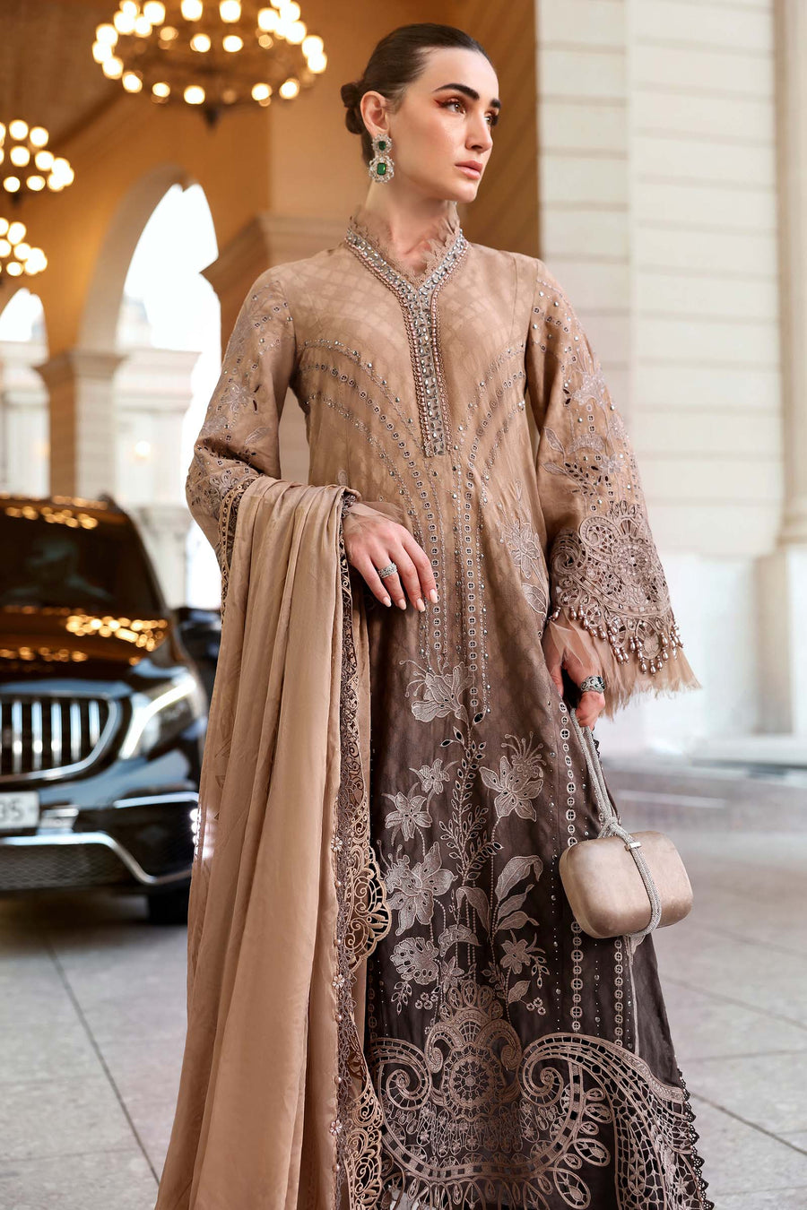 Maria.B Luxury Lawn Unstitched Embroidered 3Pc Suit D-2601-A
