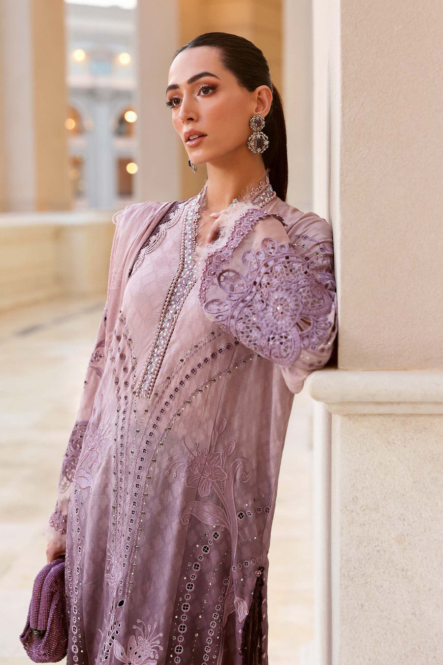 Maria.B Luxury Lawn Unstitched Embroidered 3Pc Suit D-2601-B