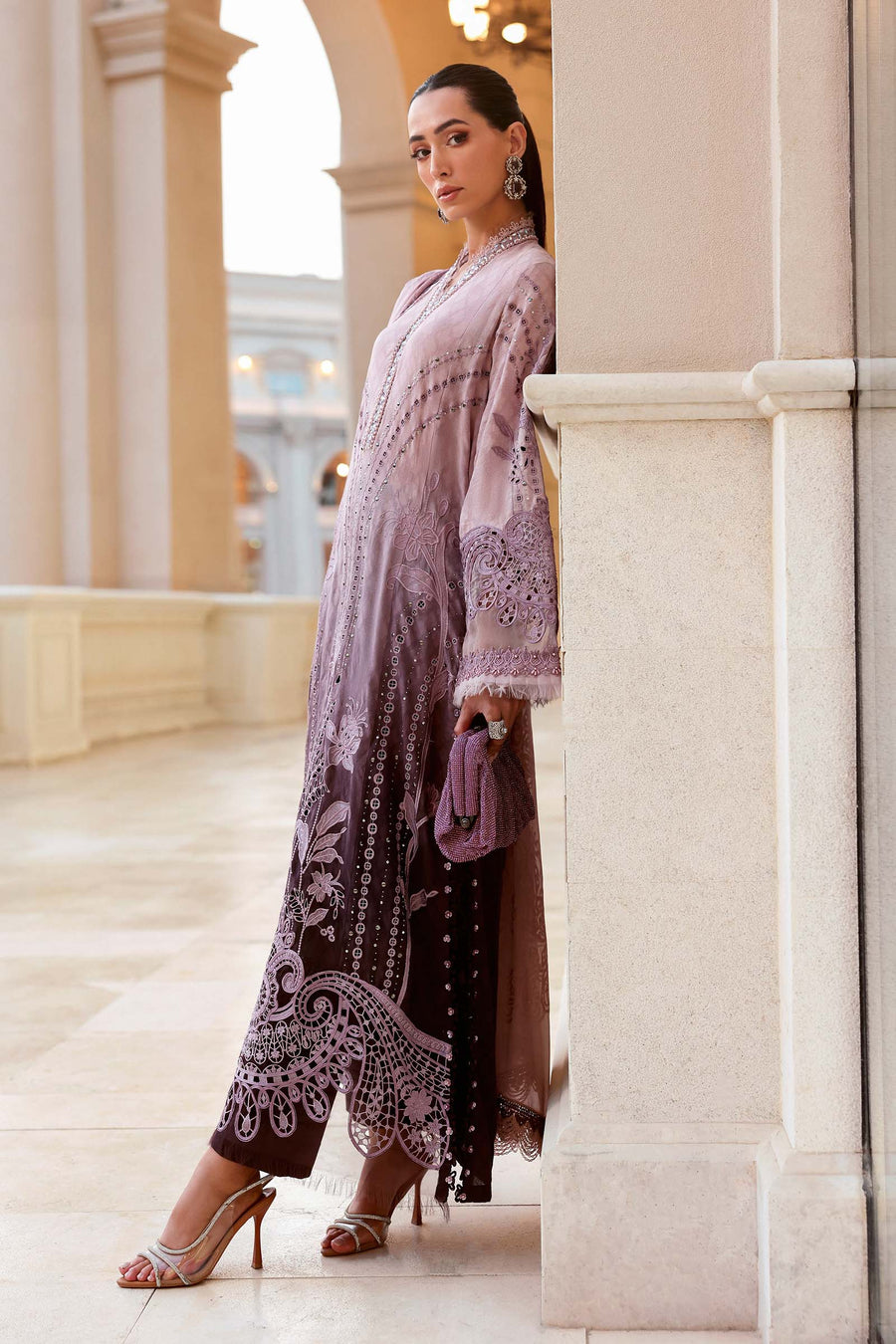 Maria.B Luxury Lawn Unstitched Embroidered 3Pc Suit D-2601-B