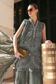 Maria.B Luxury Lawn Unstitched Embroidered 3Pc Suit D-2603-B