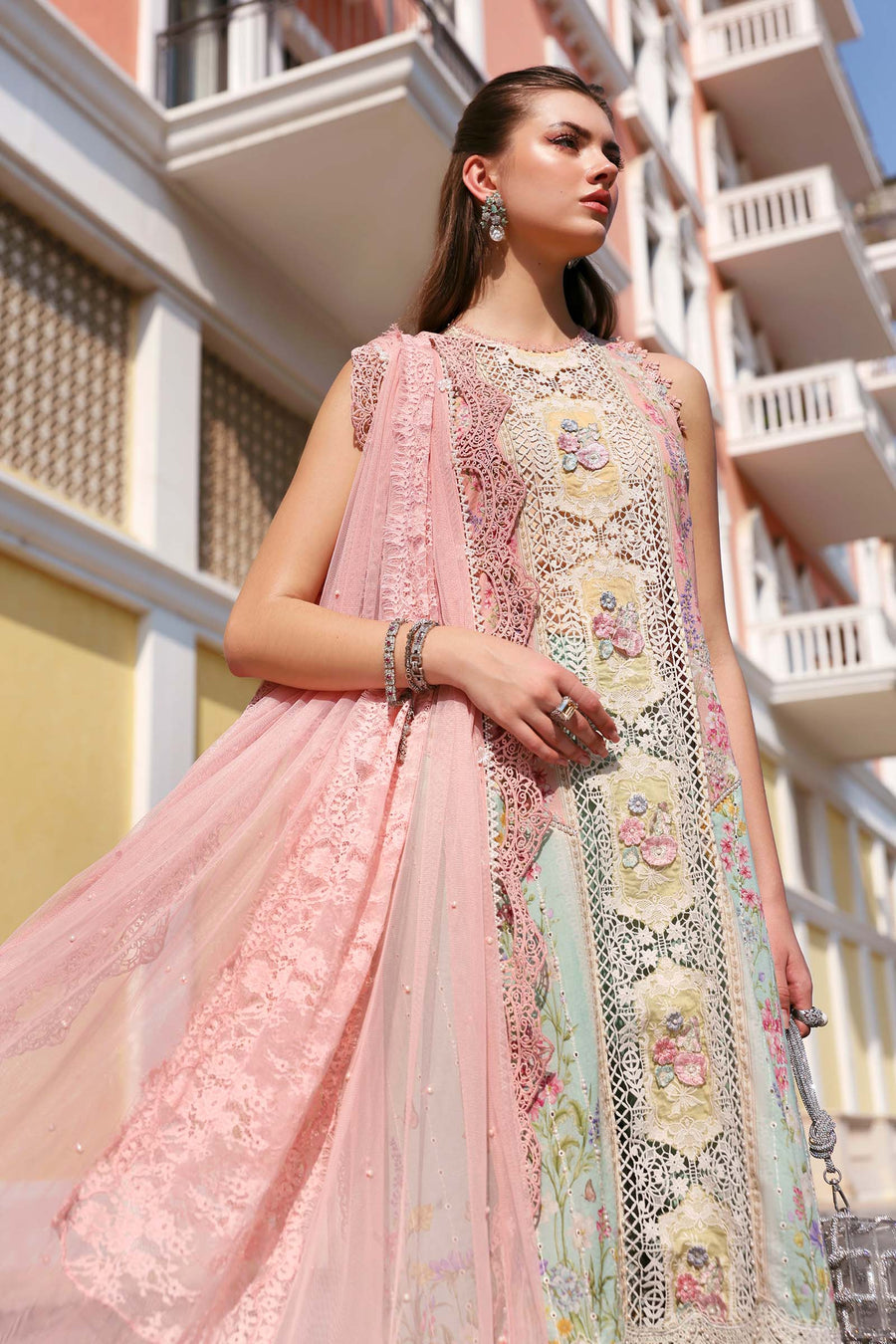 Maria.B Luxury Lawn Unstitched Embroidered 3Pc Suit D-2606-A