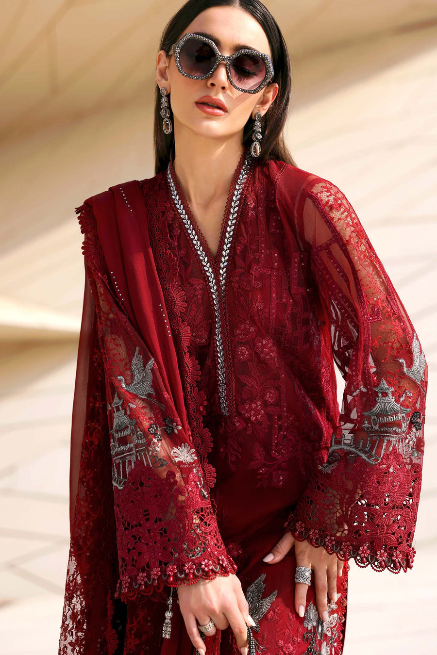 Maria.B Luxury Lawn Unstitched Embroidered 3Pc Suit D-2607-A