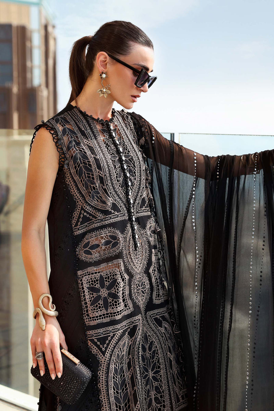 Maria.B Luxury Lawn Unstitched Embroidered 3Pc Suit D-2608-B