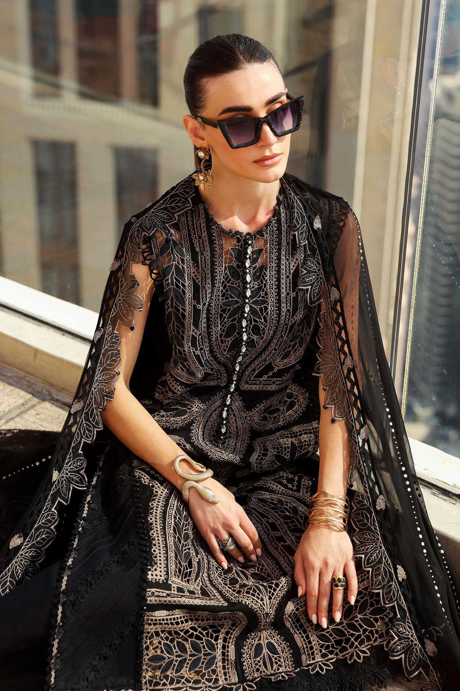 Maria.B Luxury Lawn Unstitched Embroidered 3Pc Suit D-2608-B