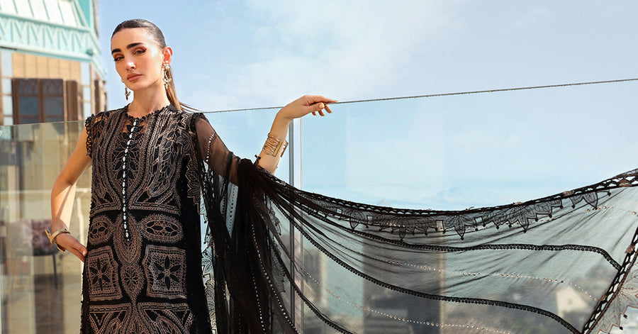 Maria.B Luxury Lawn Unstitched Embroidered 3Pc Suit D-2608-B