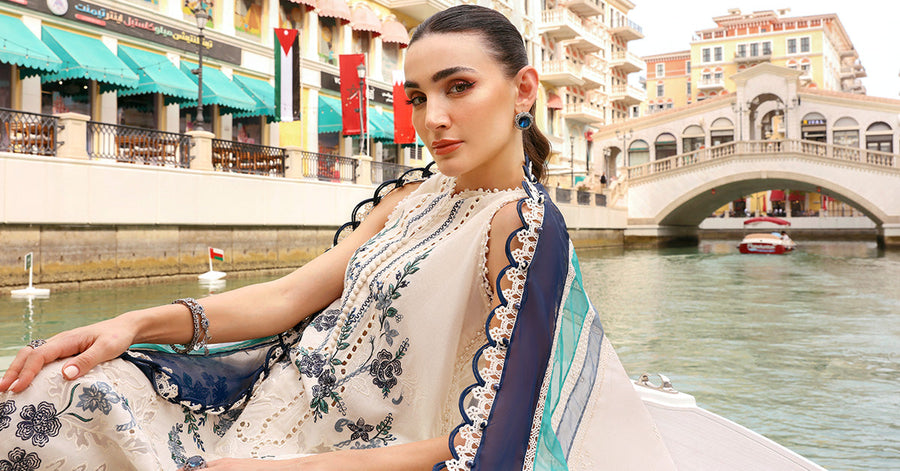 Maria.B Luxury Lawn Unstitched Embroidered 3Pc Suit D-2609-B