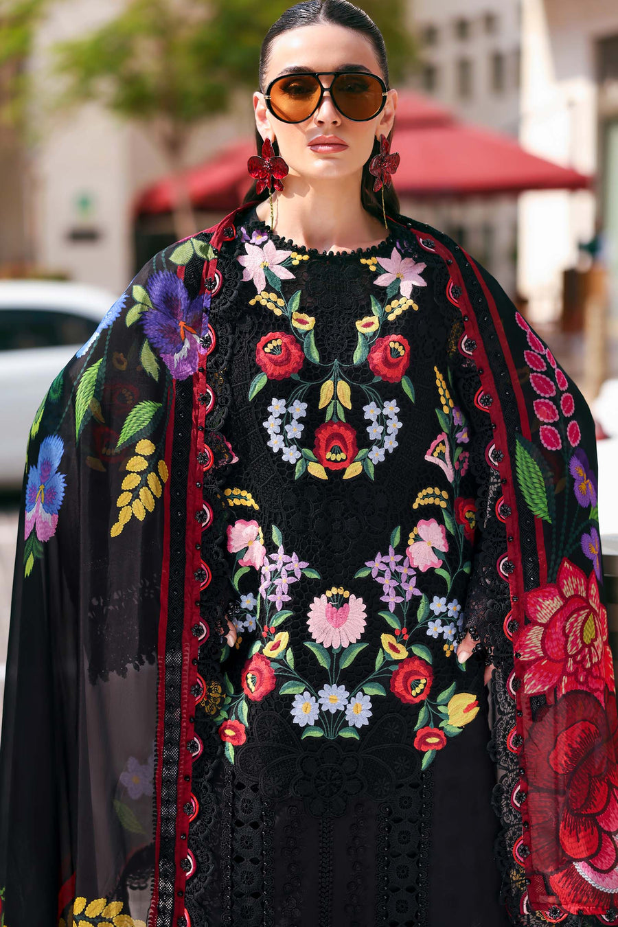 Maria.B Luxury Lawn Unstitched Embroidered 3Pc Suit D-2610-B