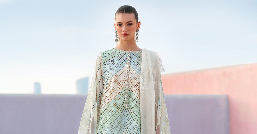 Maria.B Luxury Lawn Unstitched Embroidered 3Pc Suit D-2612-A