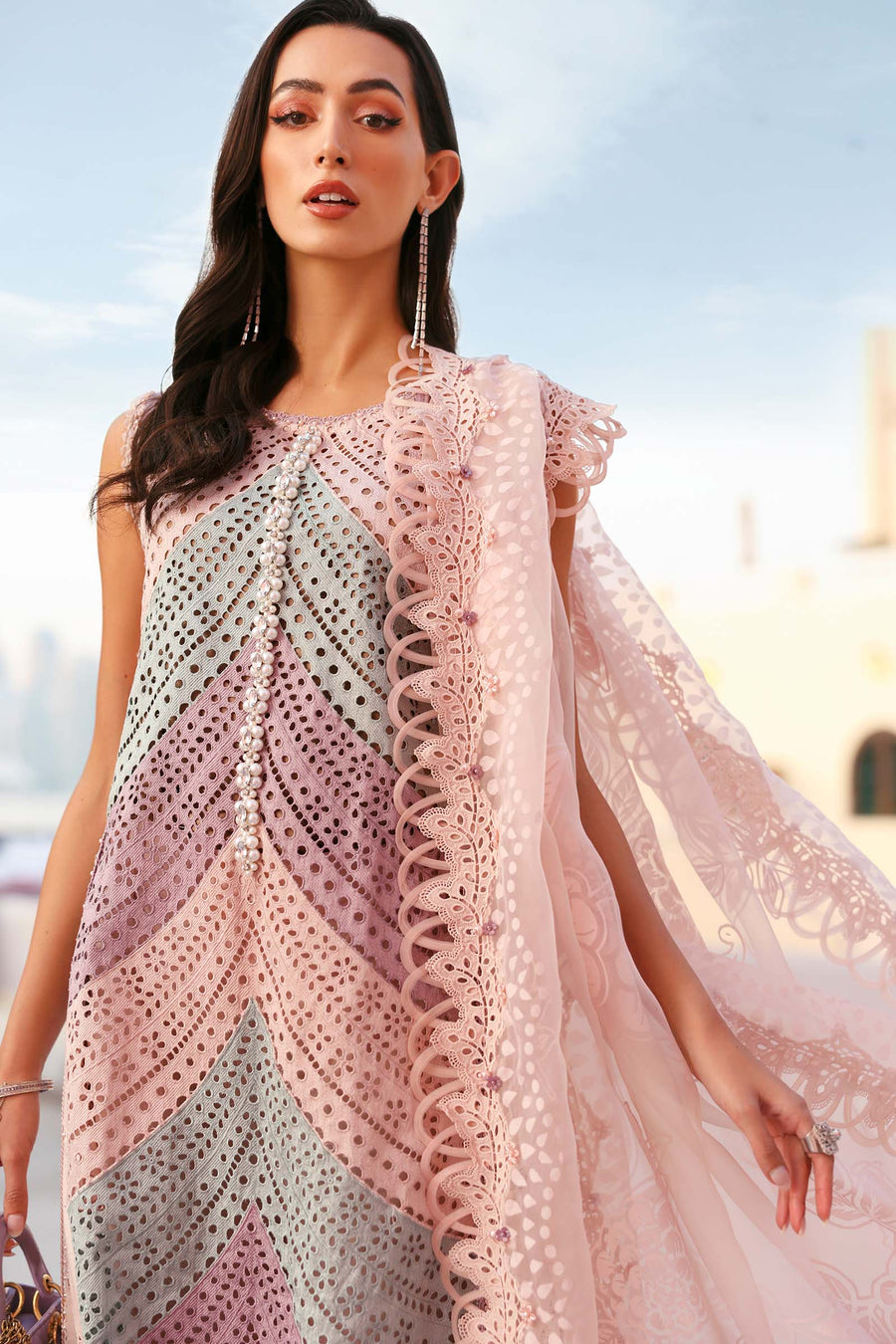 Maria.B Luxury Lawn Unstitched Embroidered 3Pc Suit D-2612-B