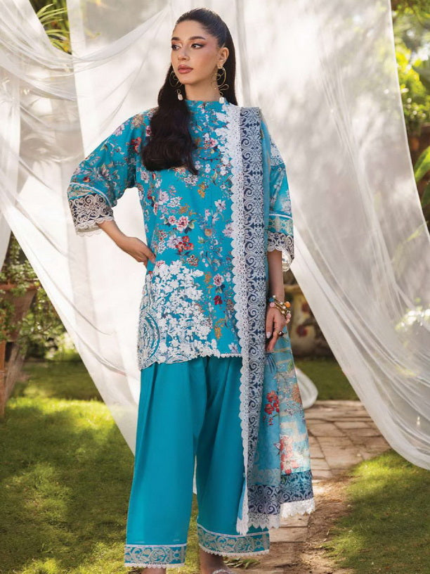 Tahra by Zainab Chottani Embroidered Lawn Unstitched 3Pc Suit D-02B BEEHA