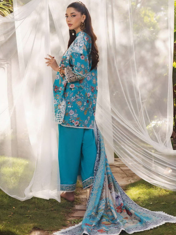 Tahra by Zainab Chottani Embroidered Lawn Unstitched 3Pc Suit D-02B BEEHA