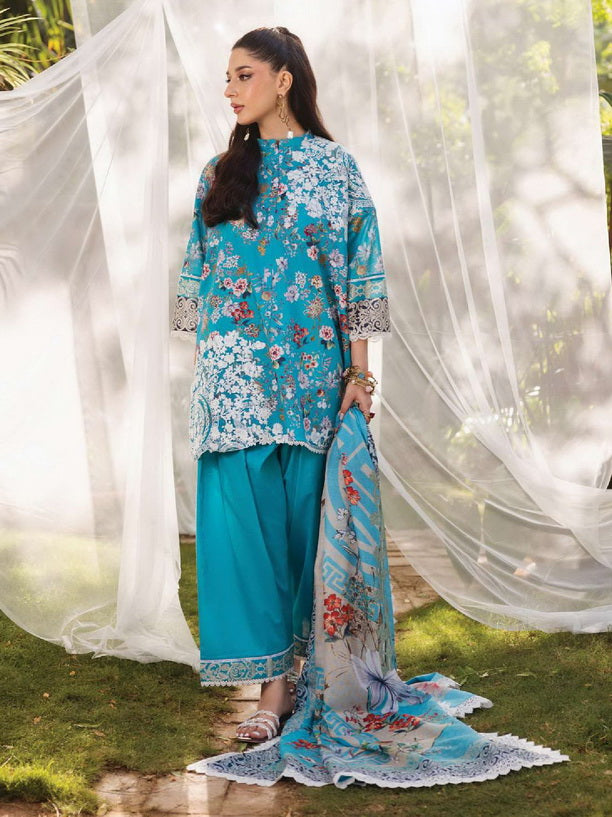Tahra by Zainab Chottani Embroidered Lawn Unstitched 3Pc Suit D-02B BEEHA