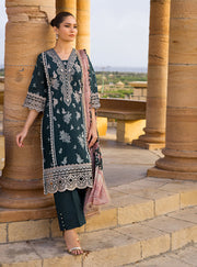 Zainab Chottani Luxury Lawn Unstitched Embroidered 3Pc Suit D-2B KIRAN