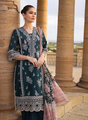 Zainab Chottani Luxury Lawn Unstitched Embroidered 3Pc Suit D-2B KIRAN