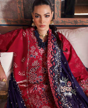 Republic WomensWear Reine Embroidered Lawn Unstitched 3Pc Suit D-2B Belle Rosee