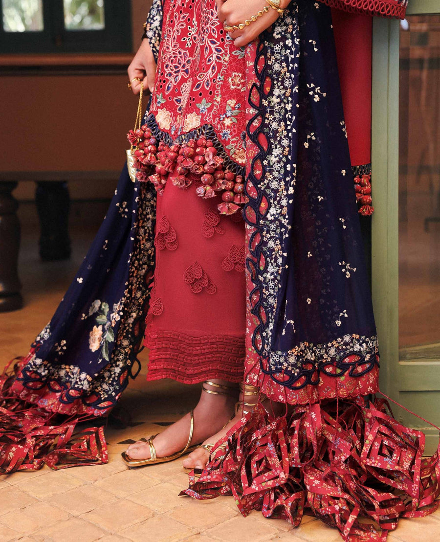 Republic WomensWear Reine Embroidered Lawn Unstitched 3Pc Suit D-2B Belle Rosee