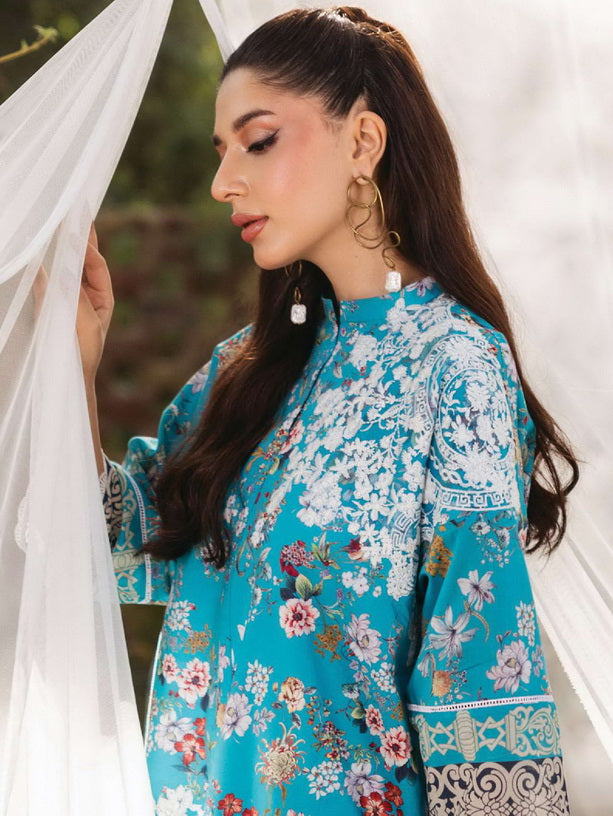 Tahra by Zainab Chottani Embroidered Lawn Unstitched 3Pc Suit D-02B BEEHA