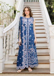 Afrozeh Summer Together Embroidered Lawn Unstitched 3Pc Suit - CELESTARA