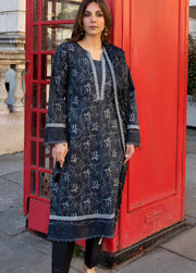 AL Zohaib Dhagakari Embroidered Lawn Unstitched 3Pc Suit D-02