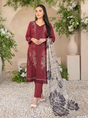 Dorsa by Tawakkal Fabrics Embroidered Viscose Unstitched 3Pc Suit D-3718