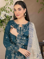 Dorsa by Tawakkal Fabrics Embroidered Viscose Unstitched 3Pc Suit D-3719