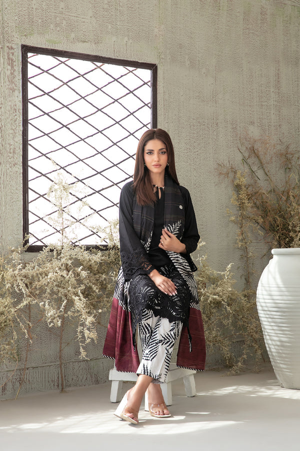 Tawakkal Fabrics Husniye Embroidered Schiffli Unstitched 3Pc Suit D-3757