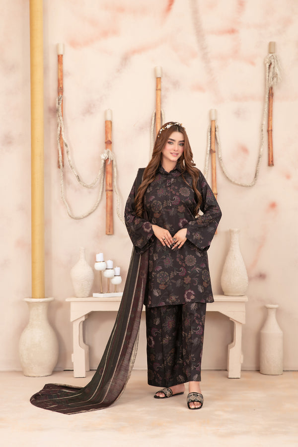 Tawakkal Fabrics Hayma Digital Printed Staple Unstitched 3Pc Suit D-3789