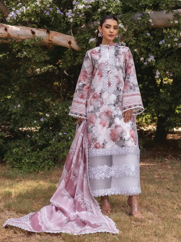 Tahra by Zainab Chottani Embroidered Lawn Unstitched 3Pc Suit D-03A ZINNIA