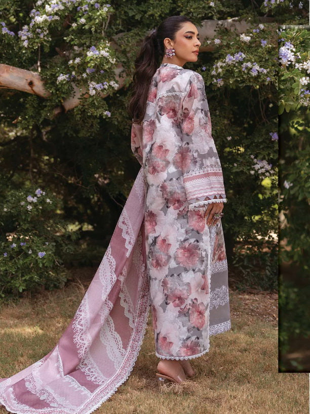 Tahra by Zainab Chottani Embroidered Lawn Unstitched 3Pc Suit D-03A ZINNIA