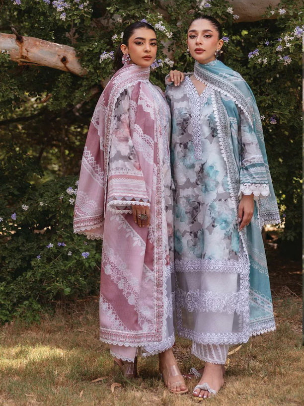 Tahra by Zainab Chottani Embroidered Lawn Unstitched 3Pc Suit D-03A ZINNIA