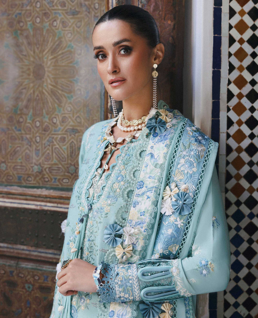Republic WomensWear Reine Embroidered Lawn Unstitched 3Pc Suit D-3A Lilas