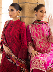 Zainab Chottani Luxury Lawn Unstitched Embroidered 3Pc Suit D-3B GUL-MOHAR
