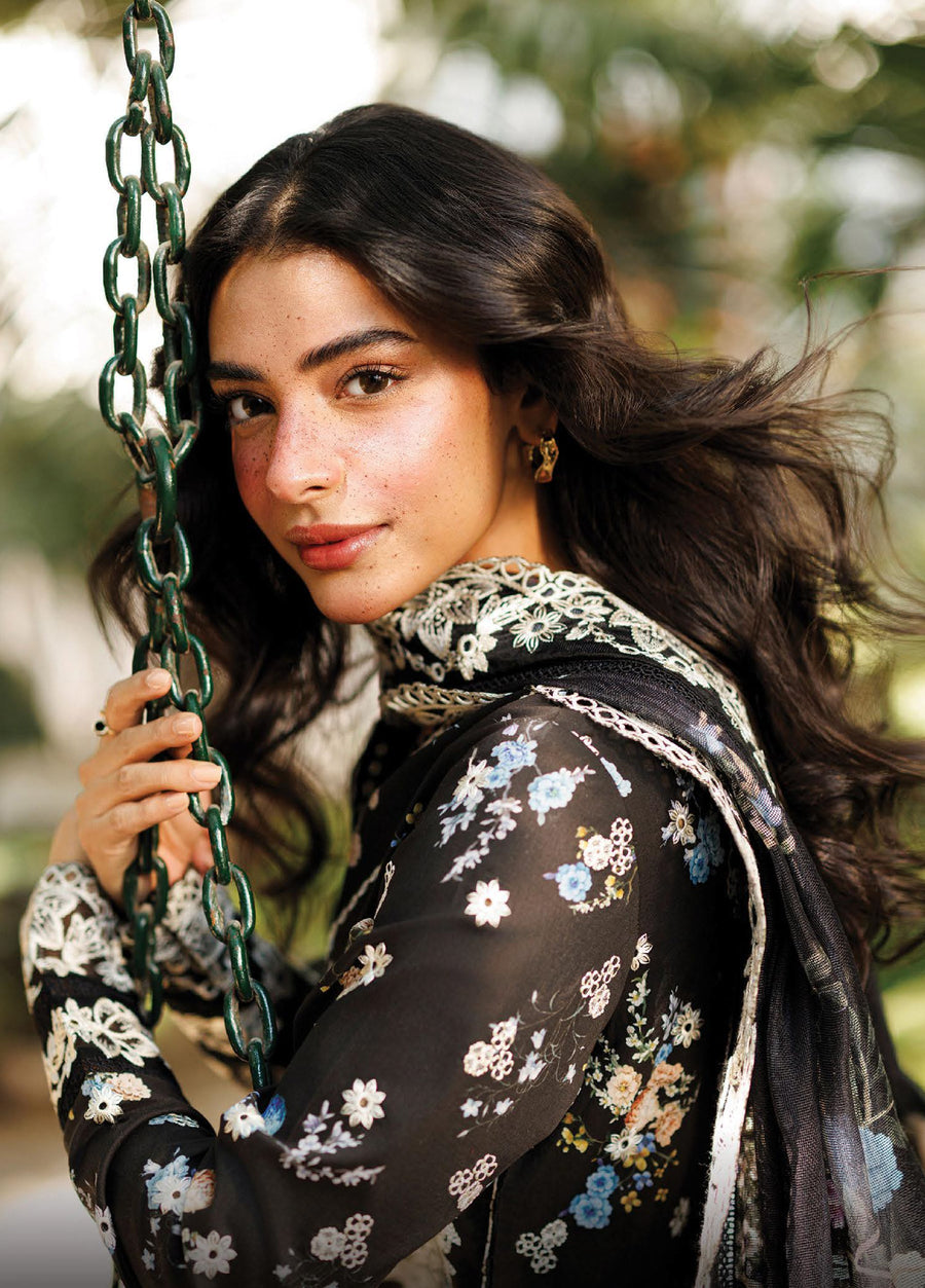 Afrozeh Summer Together Embroidered Lawn Unstitched 3Pc Suit - NYRELLA