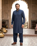 Enigma by Fabrieco Men's Unstitched Ultrafine Chambray Cotton Suit CC-03