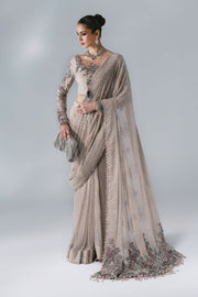 Maria B Mbroidered Unstitched Embroidered Chiffon Saree BD-3103