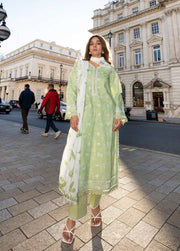 AL Zohaib Dhagakari Embroidered Lawn Unstitched 3Pc Suit D-03
