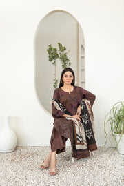 Harika by Tawakkal Fabrics Embroidered Viscose Unstitched 3Pc Suit D-4050
