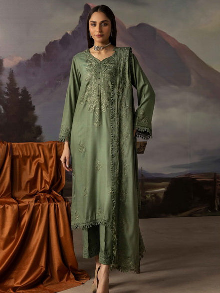 Dastaan by Riaz Arts Vol-02 Leather Peach Unstitched 3Pc Suit DS-41